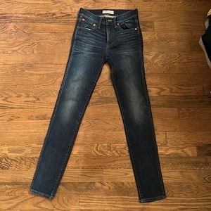 Madewell size 24 jeans 9” high rise skinny